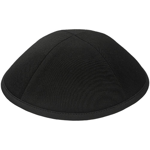 Fabric Kippah 16 cm- Black