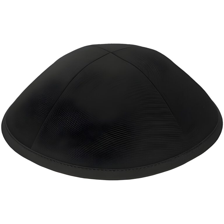 Fabric Kippah 21 cm- Black