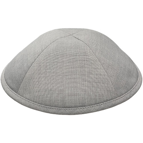 Fabric Kippah "ARTMan" 16 cm- Light Gray