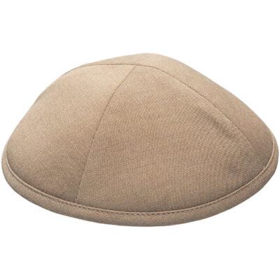 Fabric Kippah "Artman" 16 cm- Brown