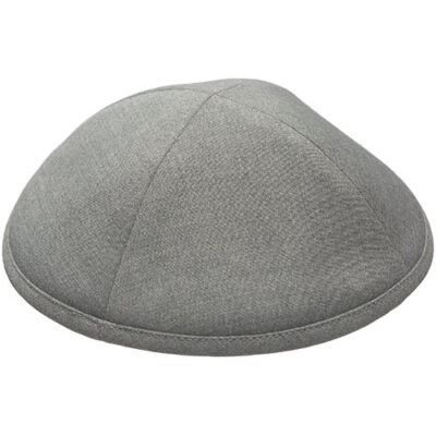 Fabric Kippah "Artman" 16 cm- Gray