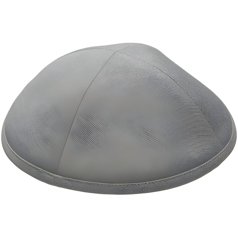 Fabric Kippah "Artman" 16 cm- Gray