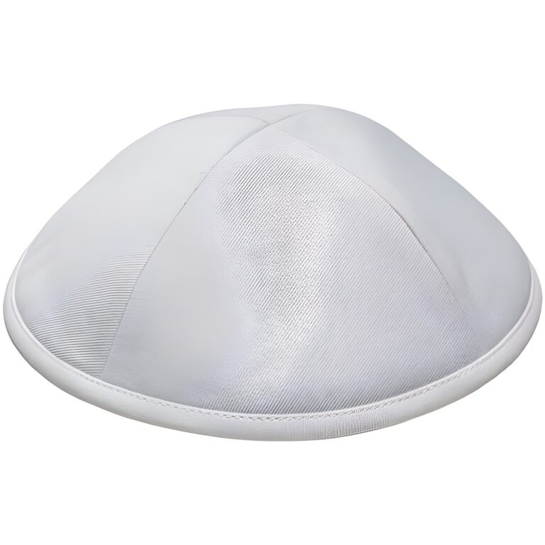 Fabric Kippah "Artman" 19 cm- White