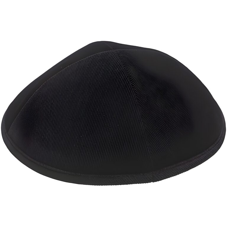 Corduroy Kippah "Artman" 18 cm- Back - Black