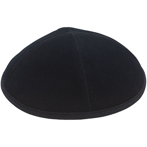 Corduroy Kippah 16 cm- Dark Blue