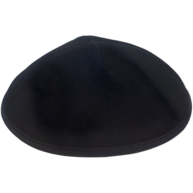 Corduroy Kippah "Artman" 19 cm- Dark Blue