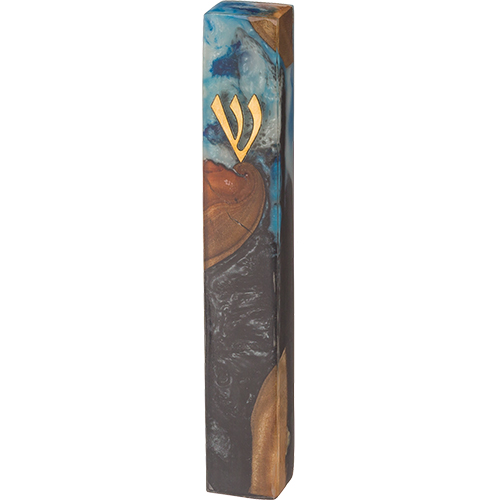 Epoxy Finish Mezuzah 15 cm- Dark Gray