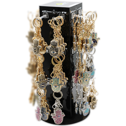 (72) Mixed Full Display Key Holder Hamsa