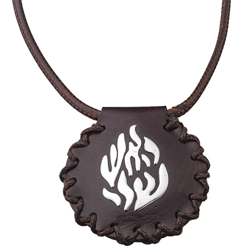 "Leatherette Necklace 4.5 cm "Shivit