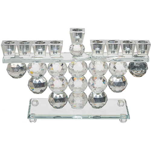 Crystal Elegant Hanukkiah 19x33 cm