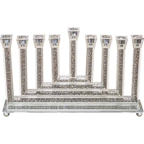 Crystal Elegant Hanukkiah 16x40 cm