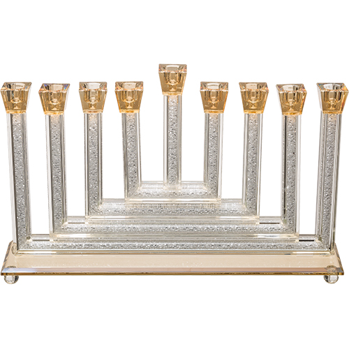 Crystal Elegant Hanukkiah 16x40 cm