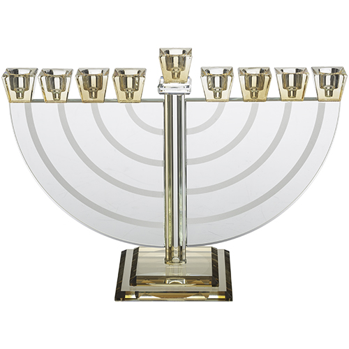 Crystal Elegant Hanukkiah 21 cm