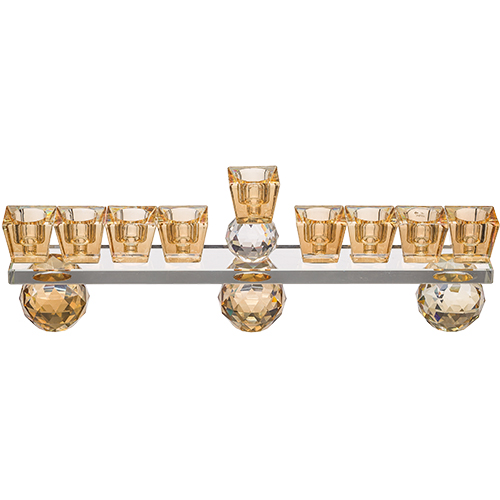 Crystal Elegant Hanukkiah 28 cm