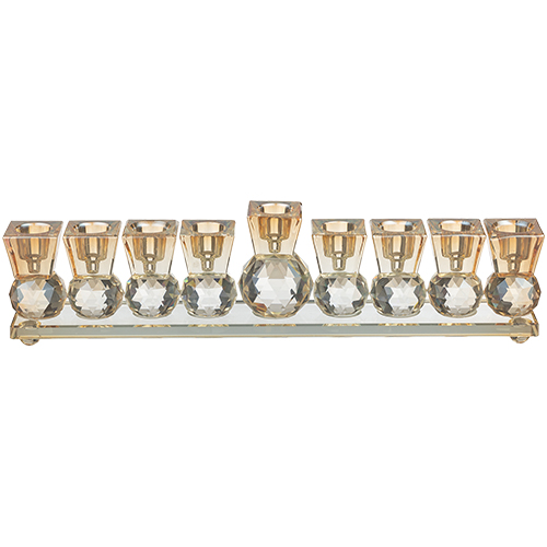 Crystal Elegant Hanukkiah 28 cm