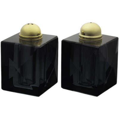 Crystal Salt & Pepper Set 7 cm - Black