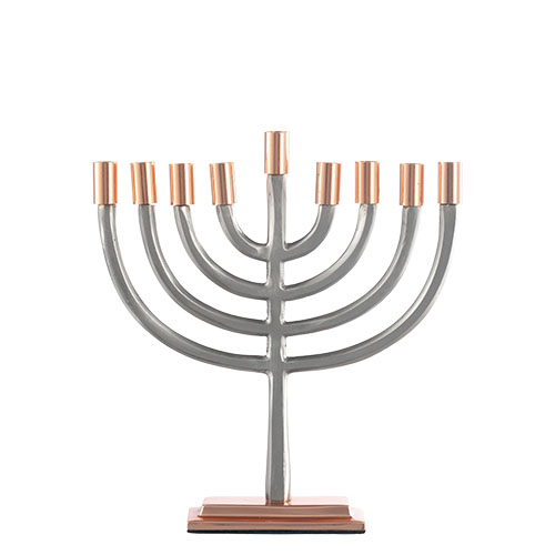 Aluminum Menorah 19 cm for Candles