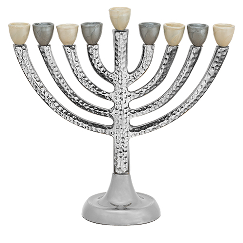 Aluminum Menorah 26 cm