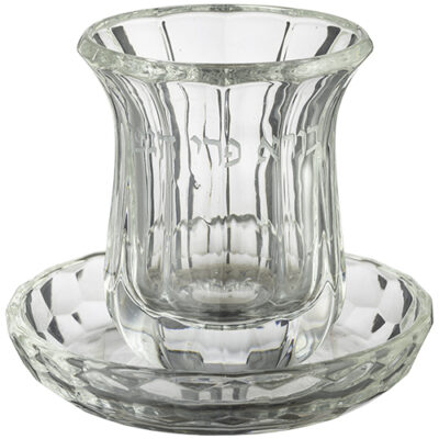Crystal Kiddush Cup Without Leg 9 cm Contain 100ml // 3.4oz