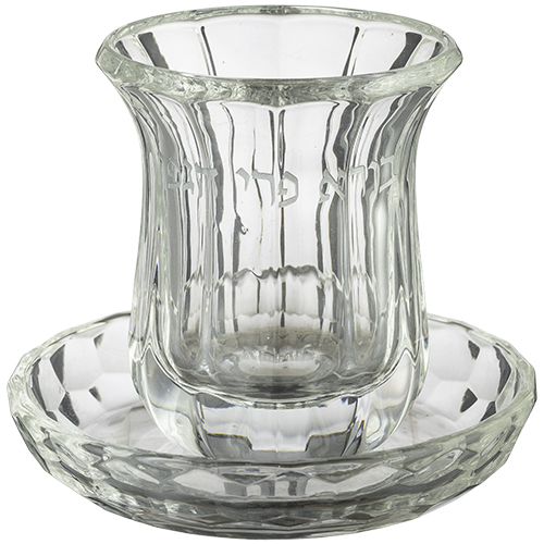 Crystal Kiddush Cup without Leg 9 cm contain 100ml / 3.4oz