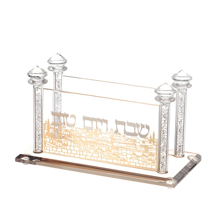Crystal Napkin Holder with Metal Plate 17*9 cm