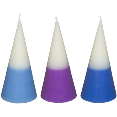 Elegant Wax Havdalah Candle 16 cm- Multicolor