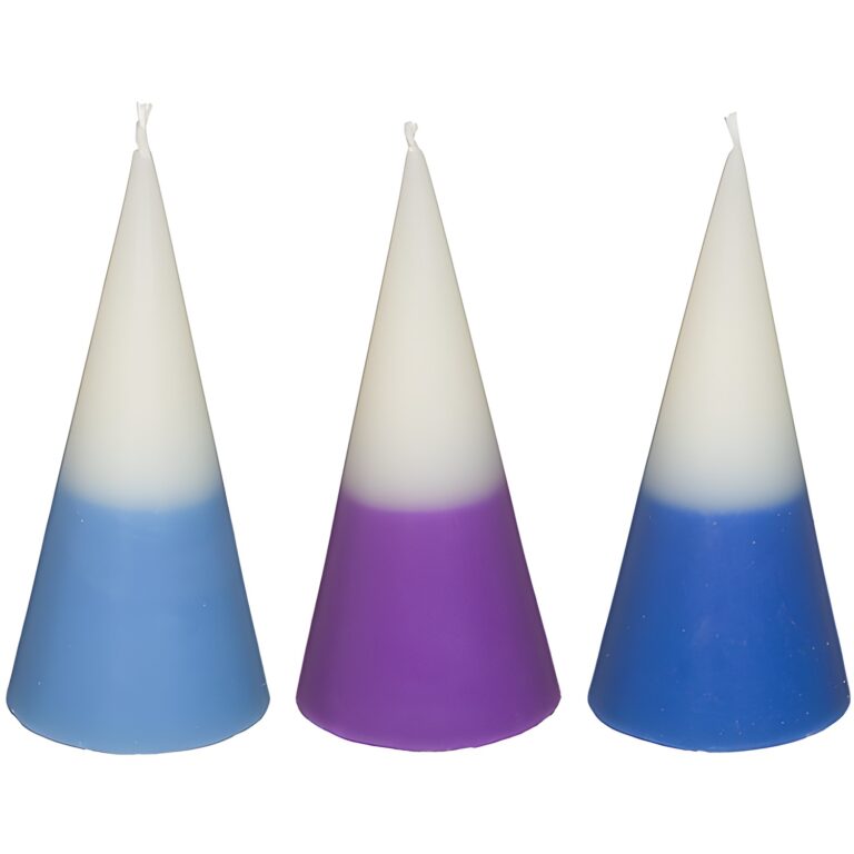 Elegant Wax Havdalah Candle 16 cm- Multicolor