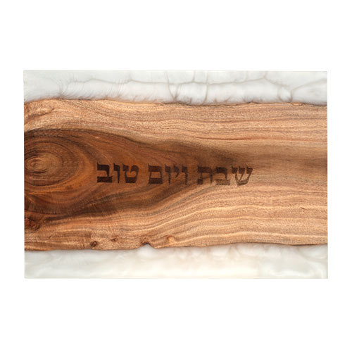 Challah Tray with Epoxy 41x28 cm