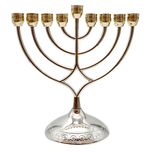 Metal Menorah 28 cm