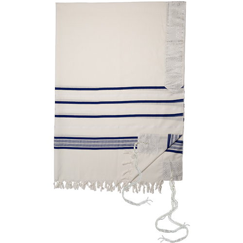 TALLIT MOFET SIZE 50 - 120X170 CM BLUE STRIPES