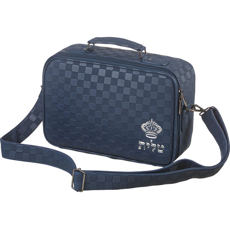 Leatherette Talis Bag "Crown" 23*36 cm - Dark Blue