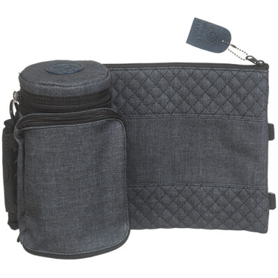 Leatherette Thermal Tefillin & Tallit Protective Case "Tik-taf" 22 cm - Black