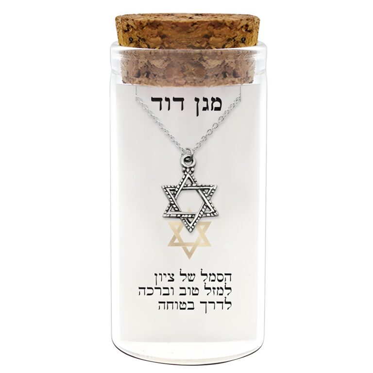 Necklace 952 Silver Plated- "Magen David"