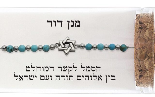 צמיד כסף טהור 925 "מגן דוד"