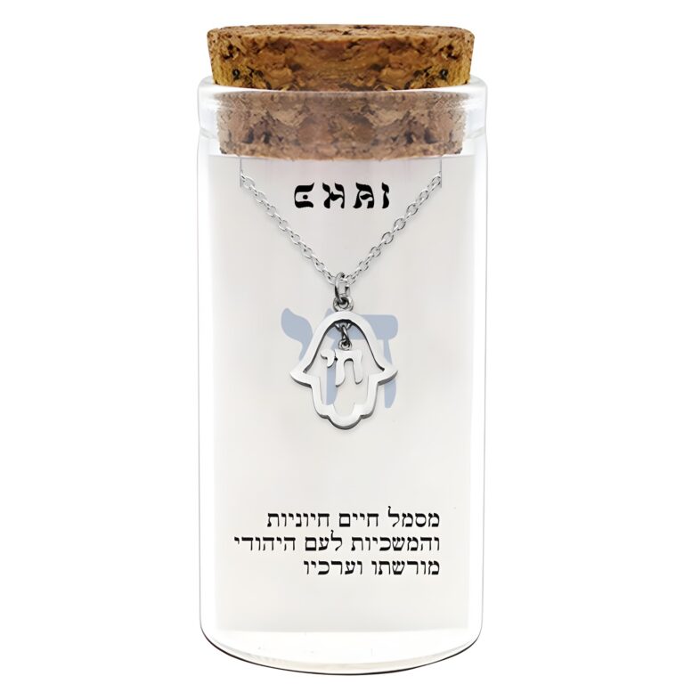 Necklace 952 Silver Plated- "Hamsa"