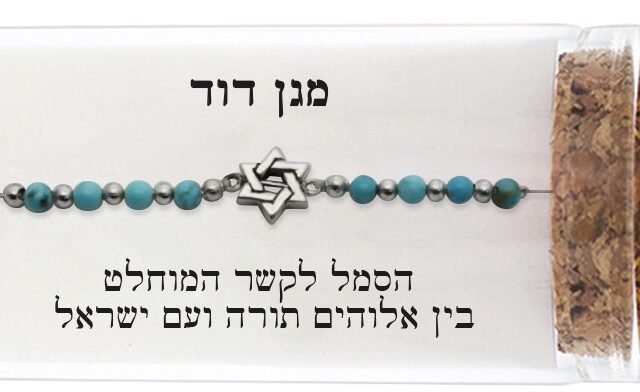 צמיד כסף טהור 925 "מגן דוד"