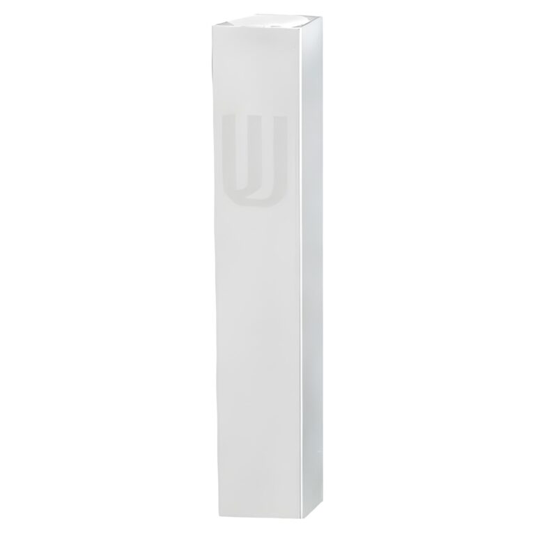 Aluminum Mezuzah 7 cm - Matte Silver