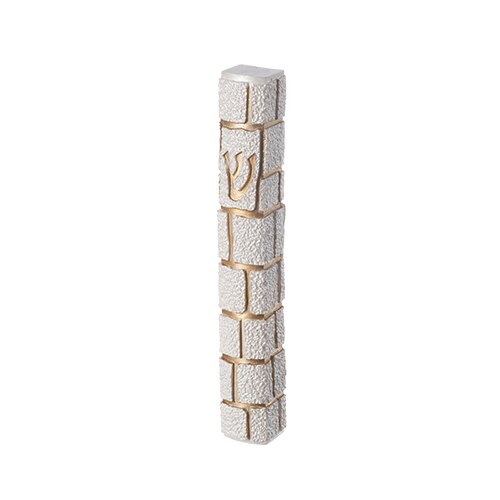 Polyresin Stone- Like Mezuzah 12 cm