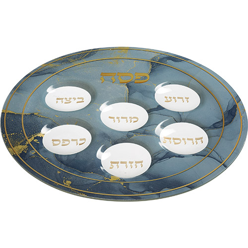 Glass Passover Plate 40 cm