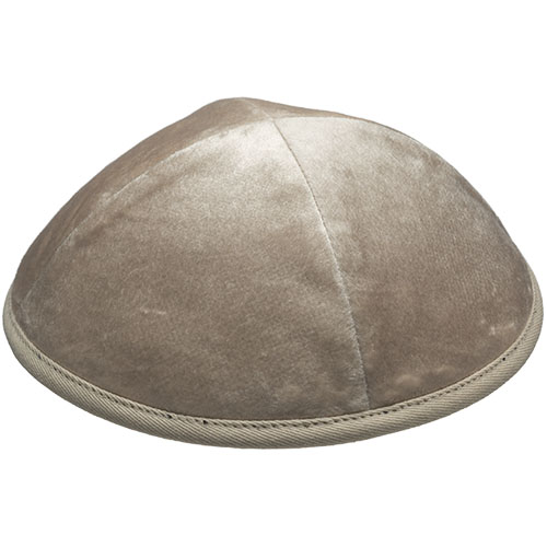 Velvet Kippah 17 cm- Off White