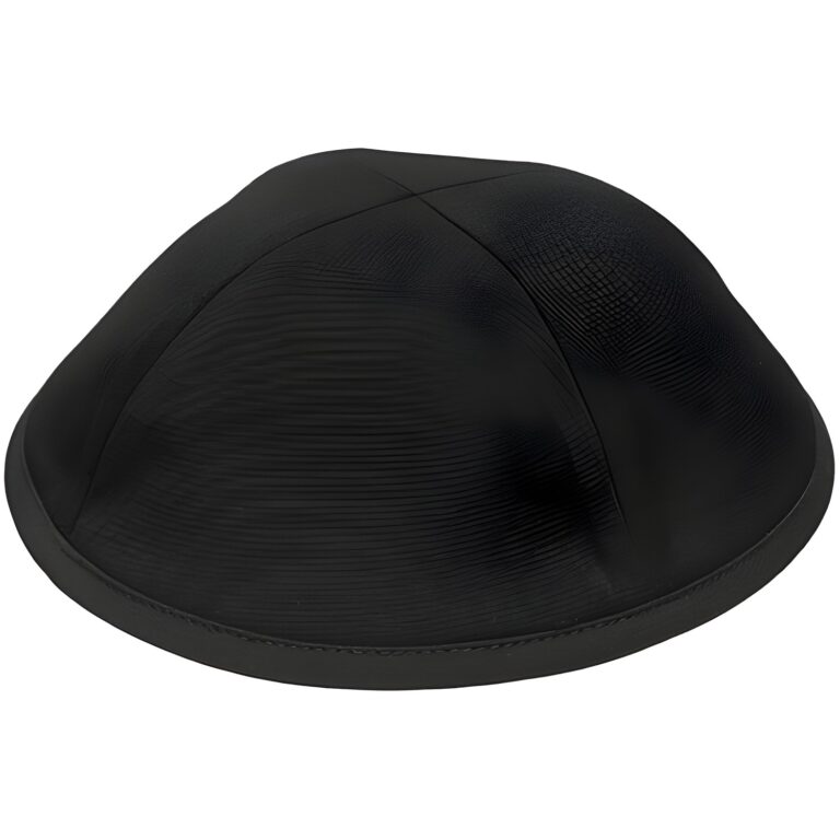 Fabric Kippah Size 3- Black