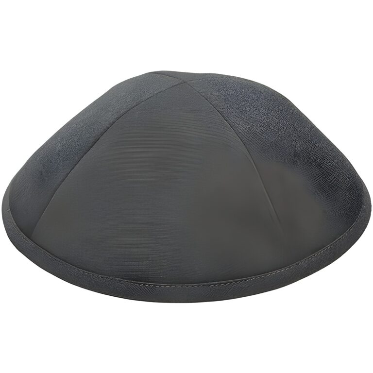 Fabric Kippah 18 cm- Dark Gray