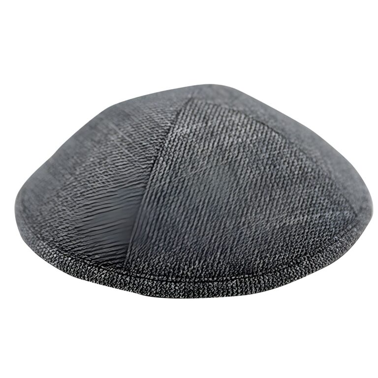 Fabric Kippah 17 cm- Gray