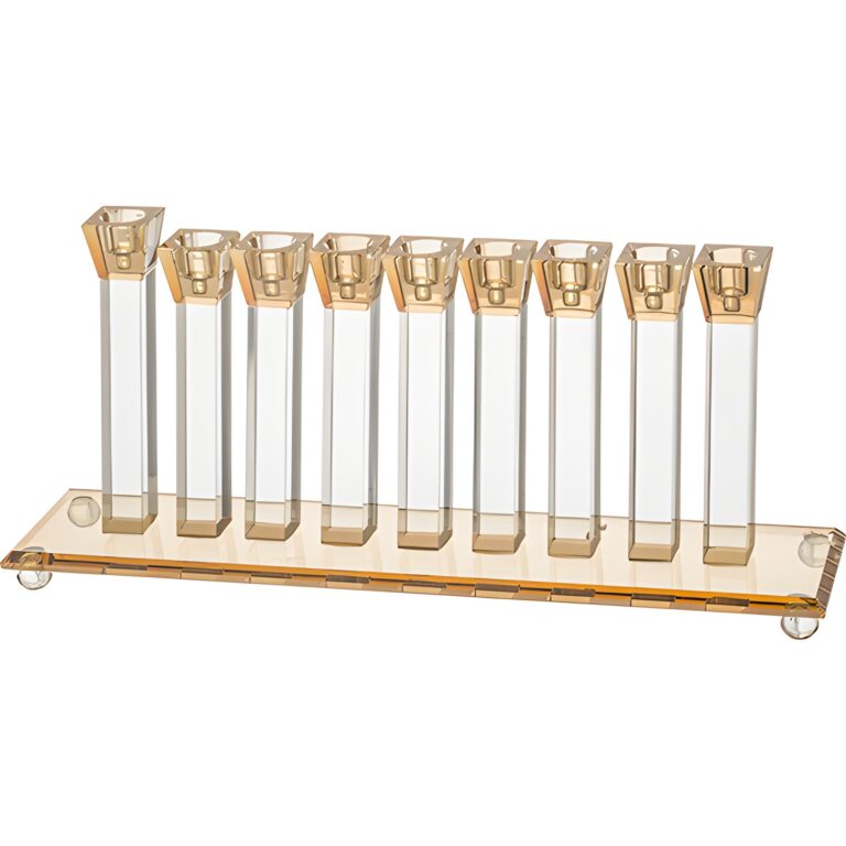 Elegant Crystal Menorah 16*39 cm