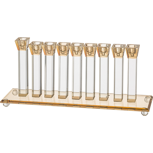 Crystal Elegant Hanukkiah 16x39 cm