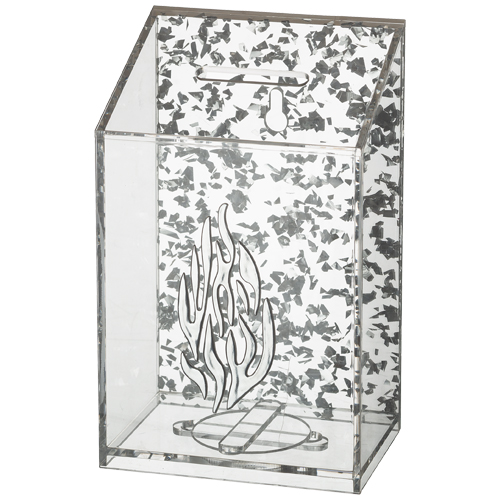 Perspex Tzedakah Box 14 cm