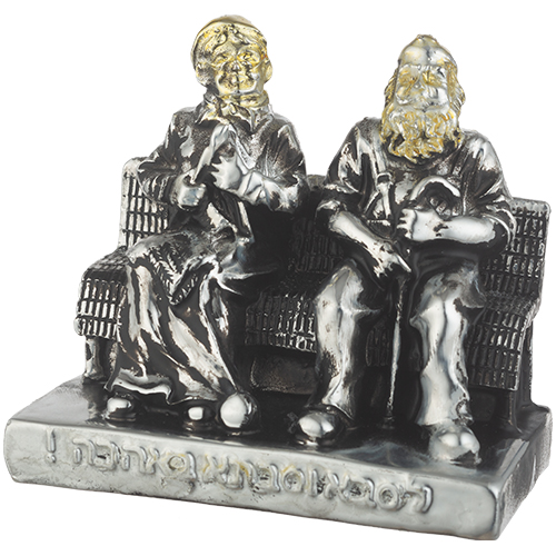 Polyresin Grandmother and Grandfather Sit