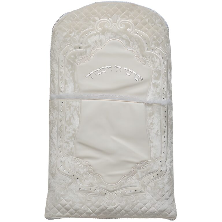 Leatherette Brit Pillow with Bold Embroidery 70x45 cm