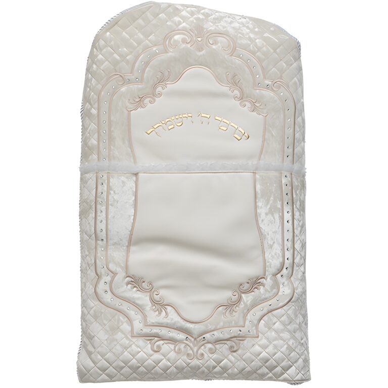 Leatherette Brit Pillow with Bold Embroidery 70x45 cm