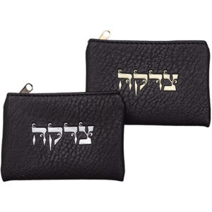 סטנד מעורב של תיקי צדקה דמוי עור 24 יחידות